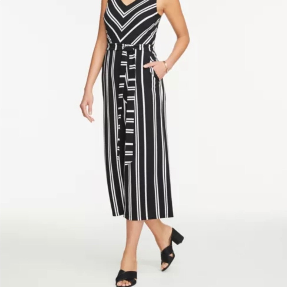 Ann Taylor Factory Striped Jumpsuit